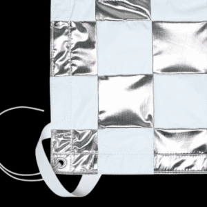 Silver Satin Checkerboard Bounce Cloth for Overhead and Butterfly Frame available on https://www.cinematographer-tool.com