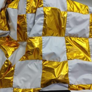 Golden White Checkerboard Overhead:Butterfly Fabric available on www.ciematographer-tool.com