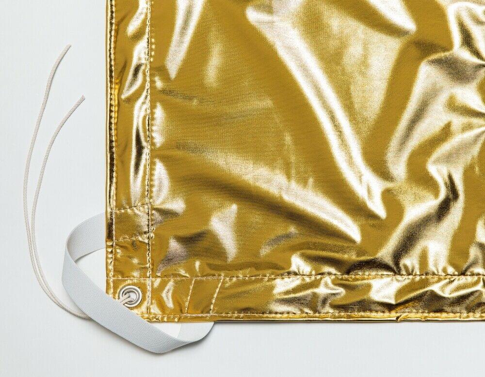 Golden Lame Bounce Cloth for Overhead and Butterfly Frame available on https://www.cinematographer-tool.com