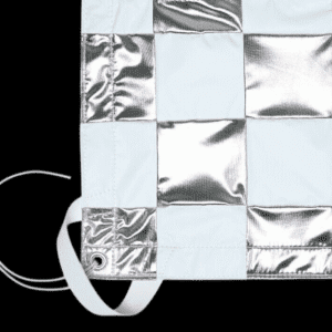 Silver Satin Checkerboard Bounce Cloth for Overhead and Butterfly Frame available on https://www.cinematographer-tool.com